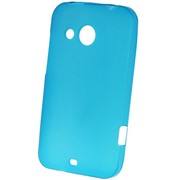 Чехол силиконовый для HTC Desire 200 голубой фотография