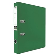 Папка-регистратор 50 мм, PVC, зеленая,с метал. окант. (INDEX)