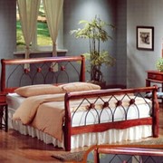 Кованая кровать 160*200 (деревянная) фото