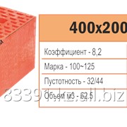 Керамический кирпич для стен 400х200х200мм