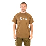 Футболка Милитари 7.62 Logo T-Shirt (Лого) (хлопок, койот) (р-р XXXL) фотография