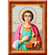Набор для вышивки икон Святой Великомученик и Целитель Пантелеймон КТК - 3043 фото