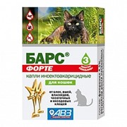 Барс Форте д/кошек 3 дозы инсектоакарицидные (10/100) ПР* $ фотография