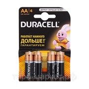 Батарейка Duracell NH АА Basic пальчиковая “CN“, 4шт фото
