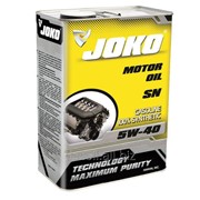 Моторное масло JOKO GASOLINE 100% Synthetic SN 5w-40 4л JSN504
