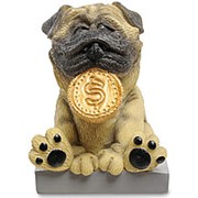 Статуэтки Собака Мопс “Желаю богатства“ (W.Stratford) арт.RV-904 фото