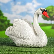 Садовая фигура “Лебедь“, белый цвет, 29 см фото