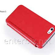 Чехол Hoco for iPhone 5C Crystal Leather case Rose Red (HI-L038RR), код 56107 фотография