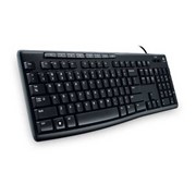 Клавиатура Logitech Media Keyboard K200 (USB, Black, OEM) фото