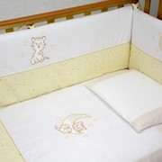 Детский постельный комплект Veres “Little Cat beige“ 6 единиц фото