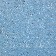 Плита из мраморной крошки, кварца и гранита, цветовая гамма светло-синяя фотография