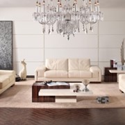 Роскошную мебель Vottari Vicenza: трехместный диван и два кресла из белой кожи категории А