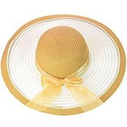 Шляпа 22017-9 коричневый-белый