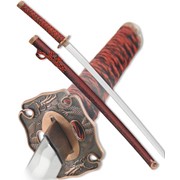 Меч самурайский Катана (Ножны мрамор бордовый)