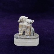 Сувенир из кости, “На охоту“, миниатюра фото