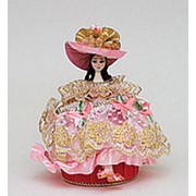 Кукла-шкатулка "Дама в шляпке", в ассортименте