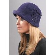 Женская Wol'ff шапка из чешского велюра фиолетовая фото