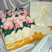 Торт "Орхидеи " в подарочной коробке