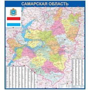 Настенная карта Самарской области 1,4х1,64 м фото
