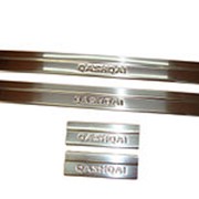 Накладки на пороги Nissan Qashqai 2007-2013 (нерж.сталь)