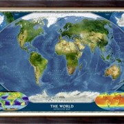 Картина Национальная, географическая карта мира, Неизвестен фотография