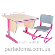 Набор школьной мебели Дэми СУТ.14-01 клен/розовый со стулом фото