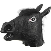 Маска коня (чёрная) фотография