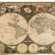 Гобелен Старая карта мира Артикул: 1447 фото