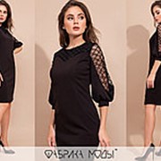 Женское платье приталенного кроя АК/-4122 - Черный фотография
