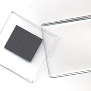 Акриловый магнит 65*65 мм прозрачный фото