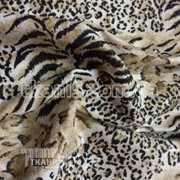 Ткань Лен принт ( леопард ) 771
