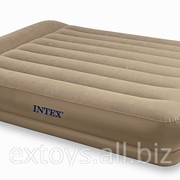 67748 Intex Надувная двухспальная кровать со встроенным насосом 152х203х38 см фото