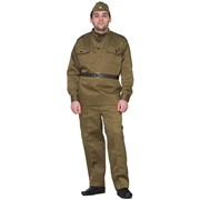 Карнавальный костюм Фабрика Бока Костюм на 9 мая солдат люкс взрослый, 42-44 фото
