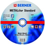 Круги обдирочные по металлу ТМ Berner STANDARD 125 x 6 x 22,23, артикул 38304