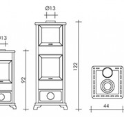 Печь отопительная Edilkamin Dafne base фото