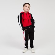 Костюм детский, цвет красный/белый/чёрный, рост 104 см фотография
