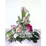 Композиции из живых цветов фото