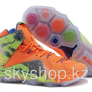 Кроссовки Nike LeBron XII 12 Orange Green Elite Series 40-46 Код LBXII02 фото