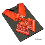 Крос-галстук з вишивкою Мавка 3903 фото