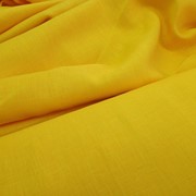 Льняная желтая натуральная ткань 150ш.150пл. фото