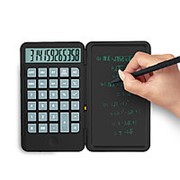 NEWYES Настольный калькулятор с портативным LCD планшетом для рукописного ввода, 12 цифрами, Дисплей, фотография