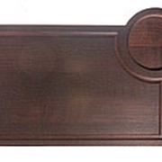 Доска разделочная деревянная прямоугольная с выемкой тёмная (размеры по выбору) фотография