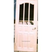 Межкомнатная белая дверь со стеклом (№49) фото