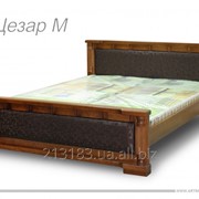 Кровать двуспальная из дуба "Цезарь М"