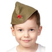 Аксессуар для праздника Карнавалофф Пилотка Армейская детская, 52-54 см