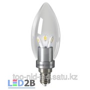 Лампа Gauss светодиодная свеча для хрустальных люстр (прозрачная) 3W E14 4100K HA103201203 фото