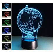 Светильник 3D (ночник) Глобус