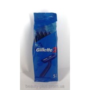 Gillette 2 лезвия, мужские одноразовые станки, 5 шт (без упаковки)