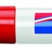Перманентный маркер, клиновидный наконечник, заправляемый, 1-5 мм Красный фотография