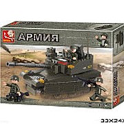 Конструктор пластиковый армия танк 21-0684